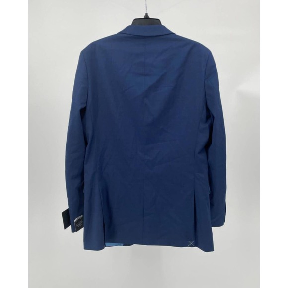 Penguin Jacket Blazer Osmanj Suit Slim Blue Men Sz 40L NEW NWT N147 - Picture 2 of 6